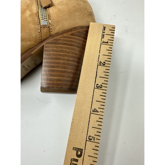 Rag & Bone Harrow Tan Brown Leather Suede Ankle Bootie  37 1/2 Classic‎ Neutral - Picture 6 of 8